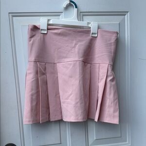 Aqua pink pleated mini skater Y2K 2000s vintage Pink Women's Skirt